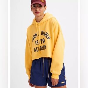 Levi’s Gold Tab 90s Raw Cut Cropped Hoodie Sweatshirt